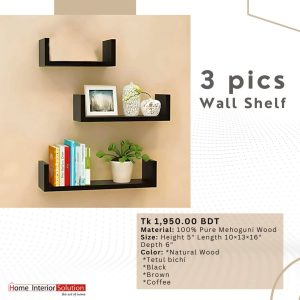 3 Pics Wall Shelf