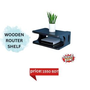 WOODEN ROUTER SHELF