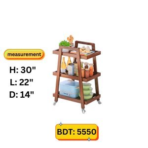 Wooden Kitchen Trolley