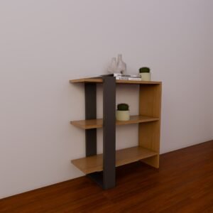 Scandinavian-Style Modern Wooden Bookshelf
